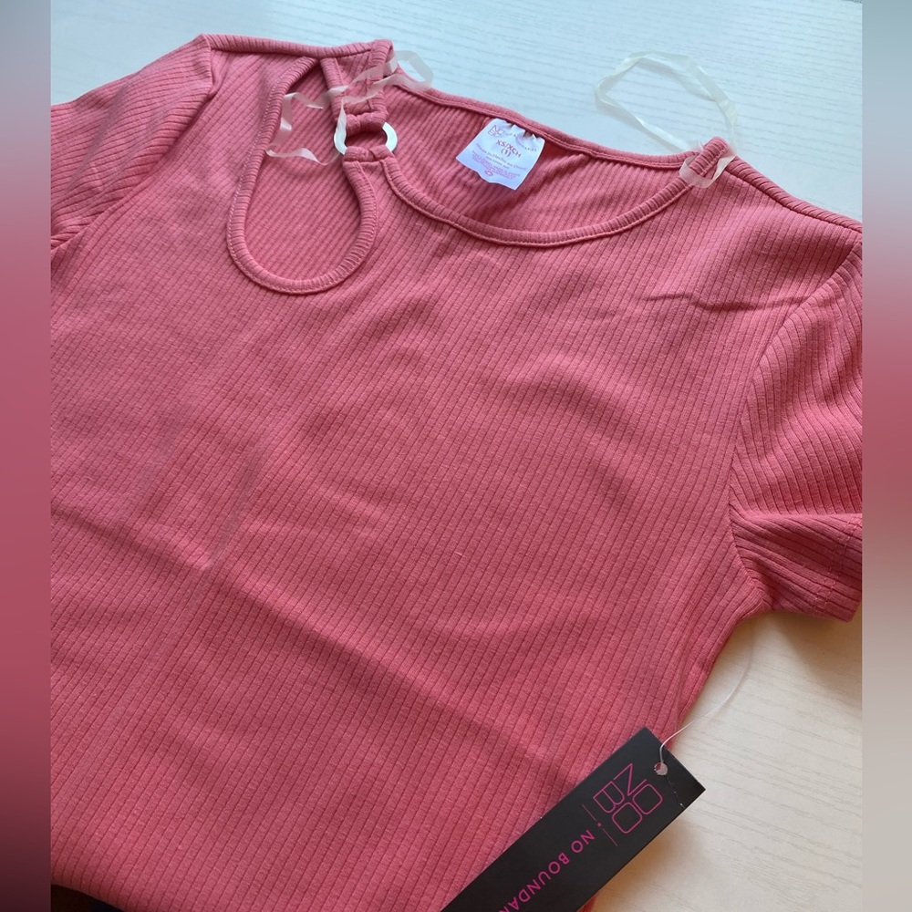 NO BOUNDARIES Xs pink Top